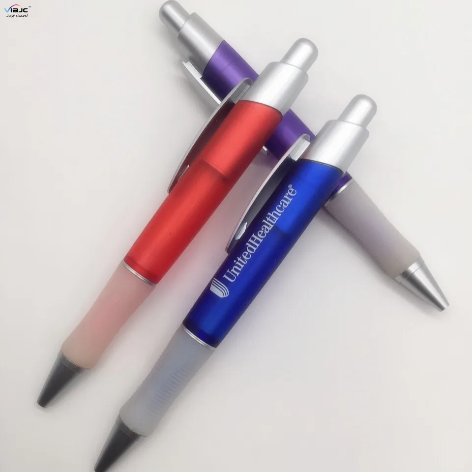 Jumbo plastic ballpoint pen with soft grip suitable for person with Arthritis