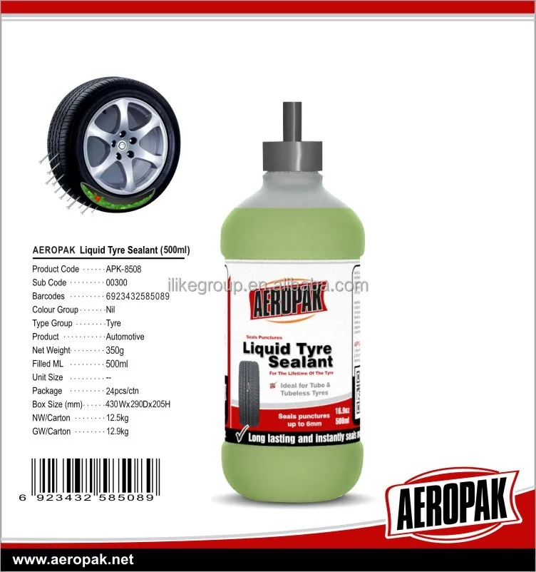 Aeropak Tire Leakage Repair Sealant Tyre Sealant Anti Puncture Liquid