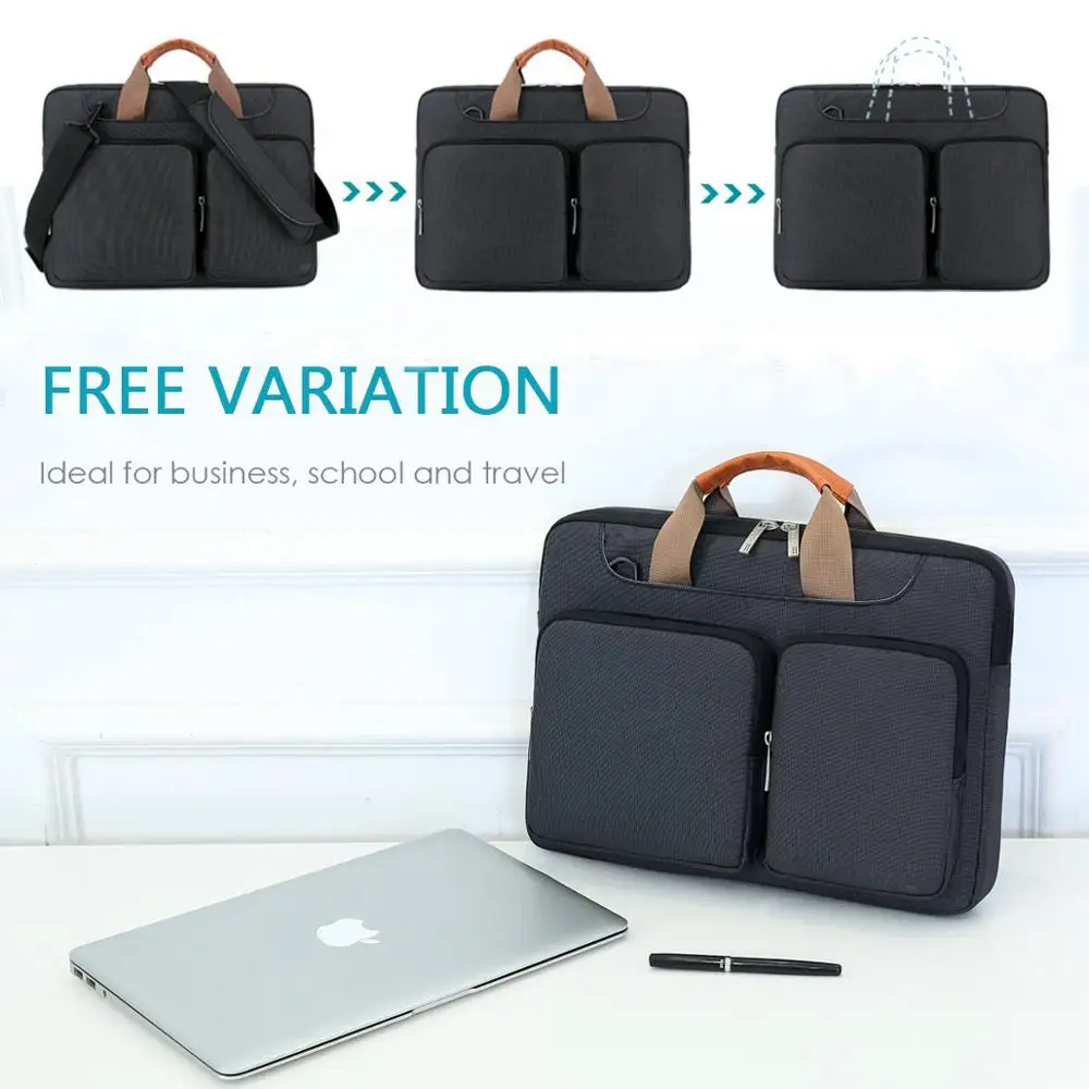 Wholesale Custom 14 Inch  Protective Laptop Shoulder Bag Sleeve Case With Water Repellent And Soft Lining