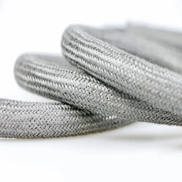 copper braided sleeve stainless steel fiber expandable braided sleeving to protect wire
