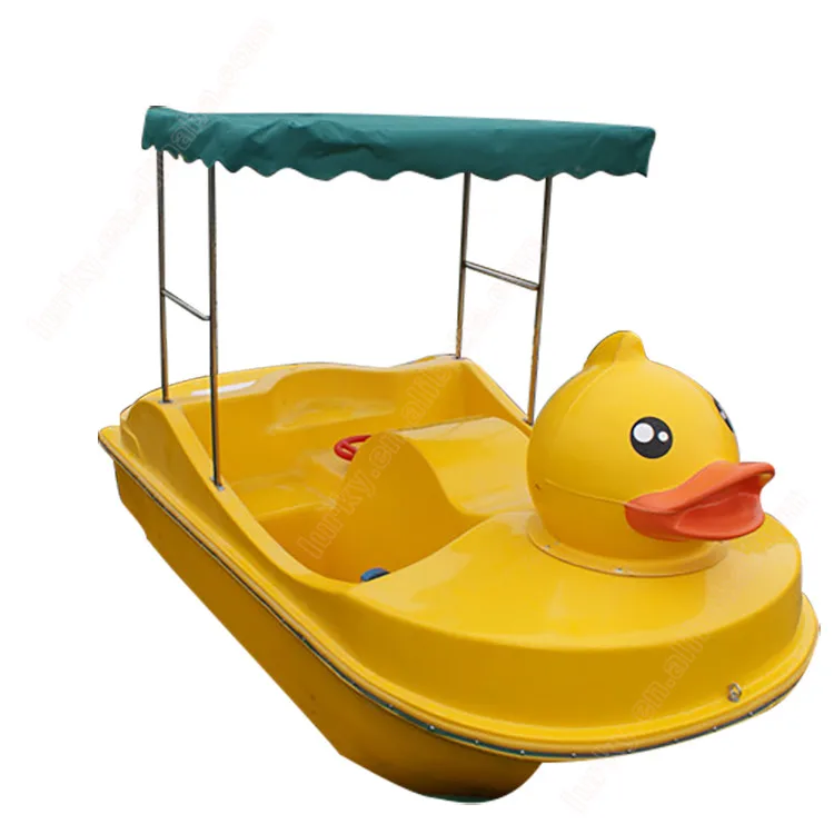 Kids favourite water park play eqipment duck design water pedal boat on sale