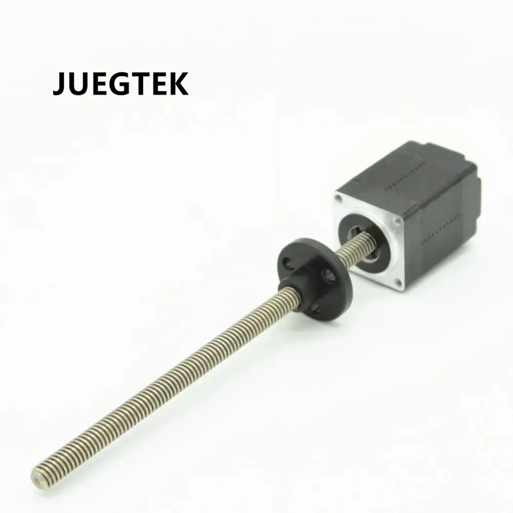 Линейный шаговый двигатель NEMA 8 с ходовым винтом 150 мм длиной Tr5 2 мм 2 фазы 4 провода
