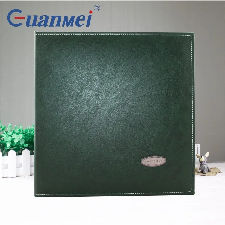 Guanmei PU photo album 40 pages Self adhesive album photo 12x12 inch Screw bound large wedding photo albums