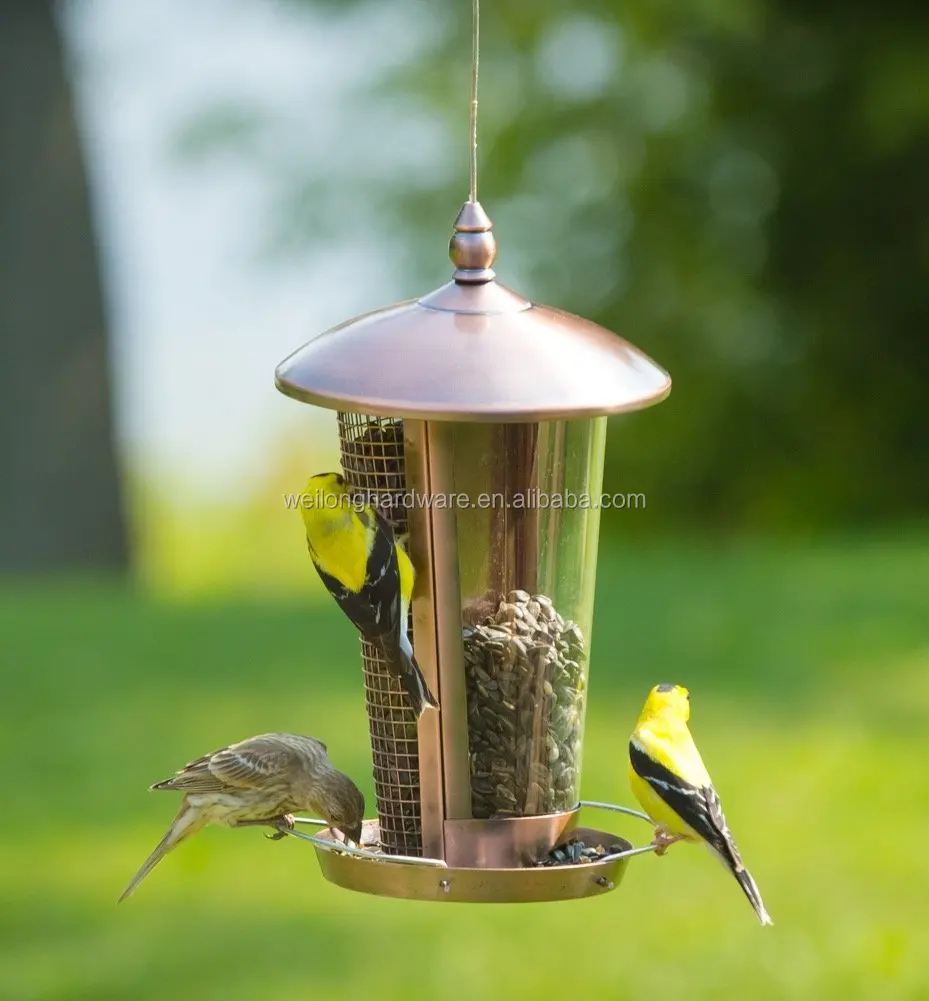New Green Steel Suet Roll Feeder Premium flip metal bird feeder