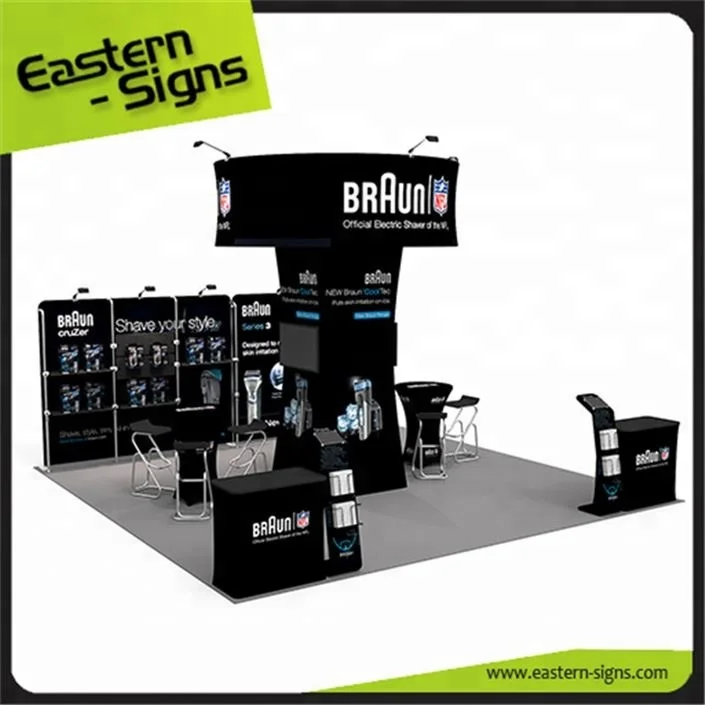Best selling products full color advertising quick set up fashion trade show expo booth equipment