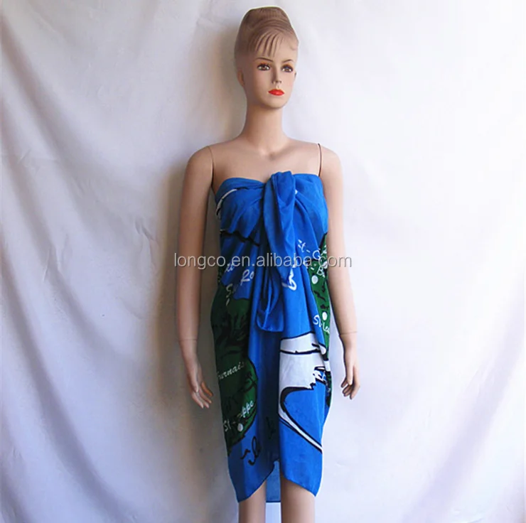 2017 Sexy Women Pareo Dress Sarong Beach Bikini Swimwear Cover Up Long Scarf Wrap