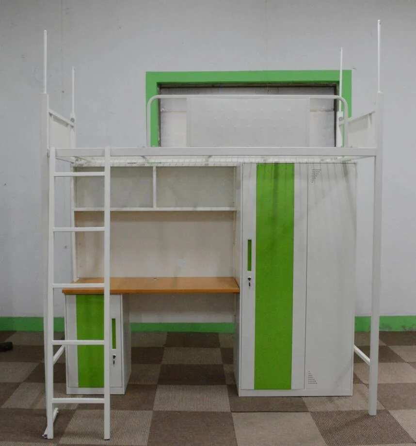 Adult Capsule Bunk Bed for Hostels Steel Metal School Student Dorm Bunk Bed Cheap Strong Army Military Dormitory Loft Bed Frame
