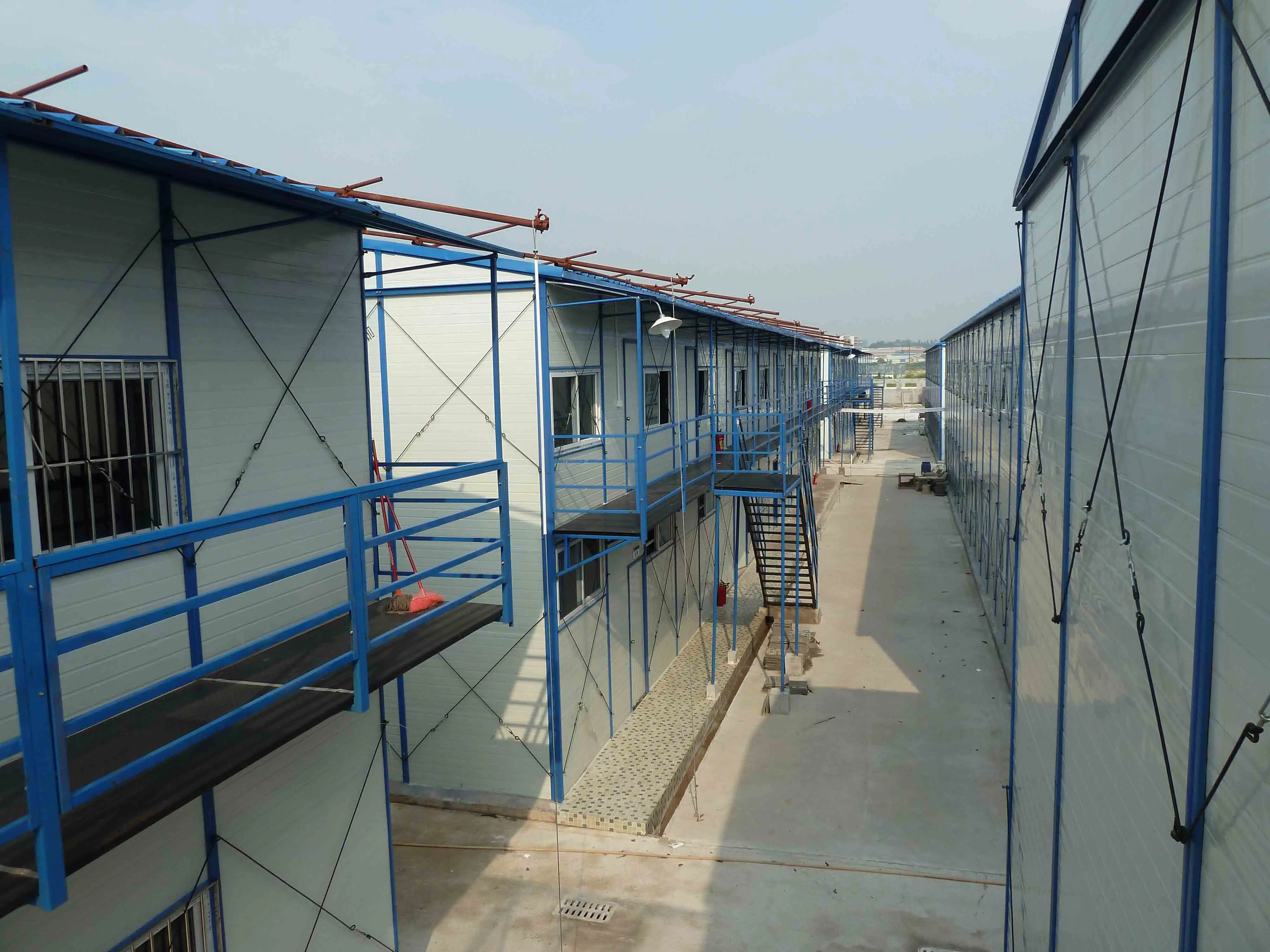 
2 storey prefab house K type prefabricated houses for building site as temporary dormitory 