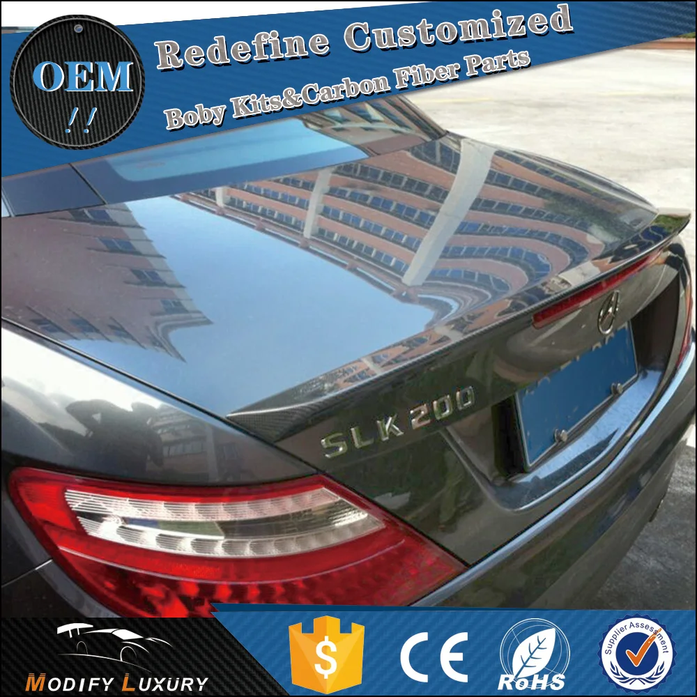Carbon Fiber SLK R172 Rear Spoiler for Mercedes Benz SLK R172 AMG