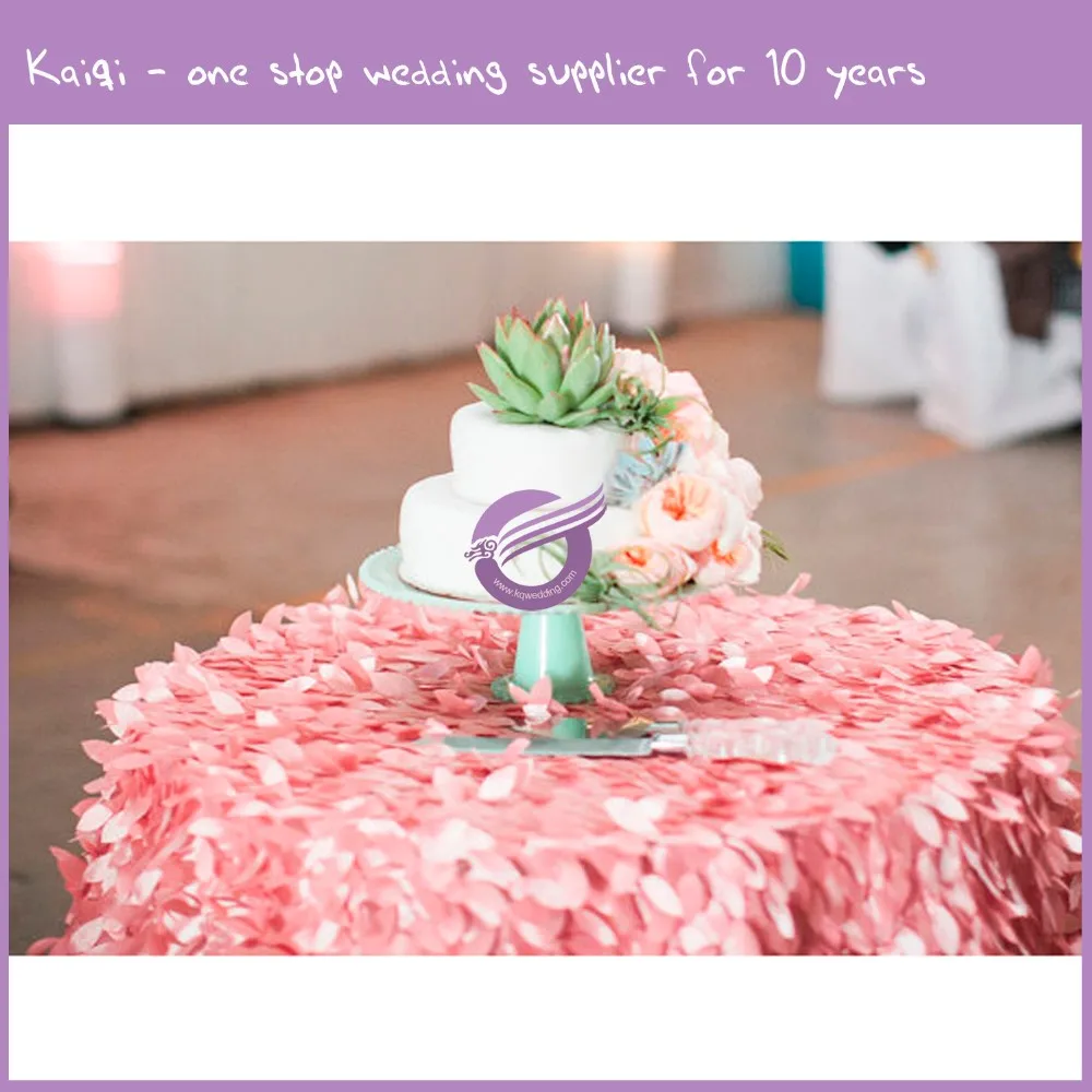 TX17842, золотые свадебные скатерти с вышивкой листьев