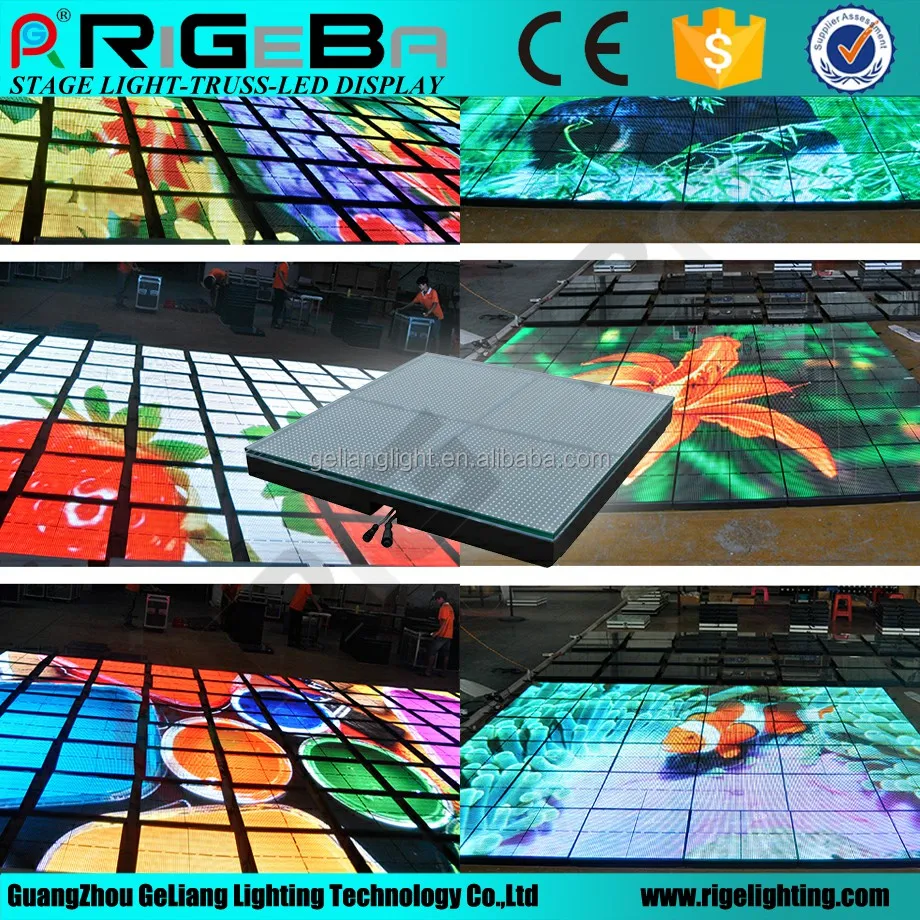 High resolution LED TV P10 laminate dance floor for plaza hotel big screen hd tv wedding decoration
