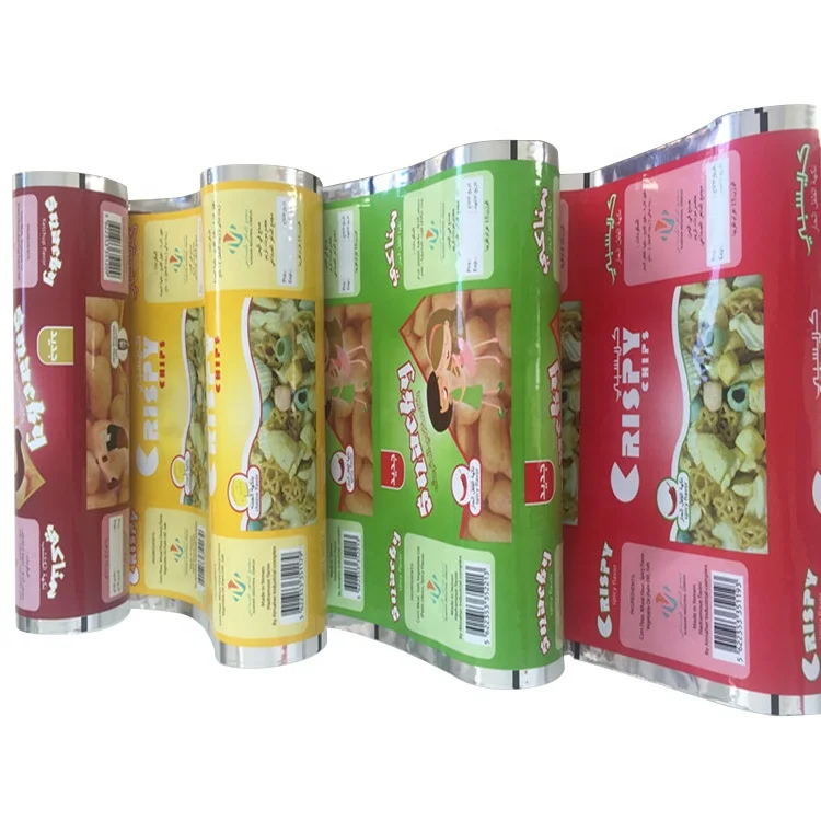 BOPP 20/Polypropylene 20 Metallized plastic film rolls for Snacks flexible packaging
