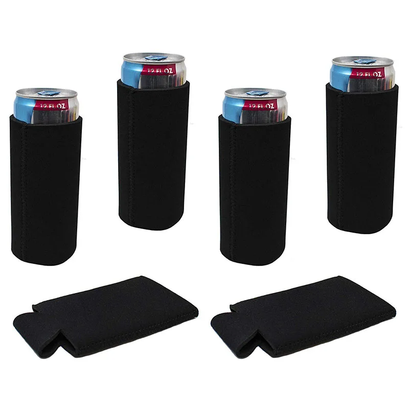 Blank Neoprene 330ml Energy Drink Skinny Can Cooler Sleeve 12oz Slim Beer Can Cooler