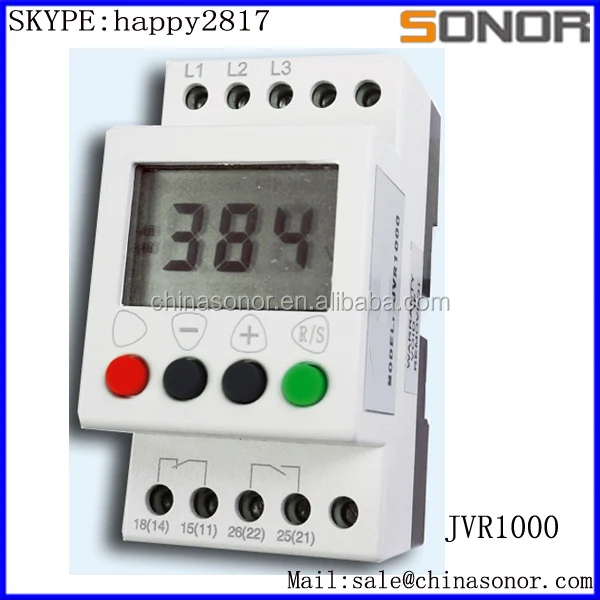 JVR1000 phase sequence protection relay/phase loss protection relay