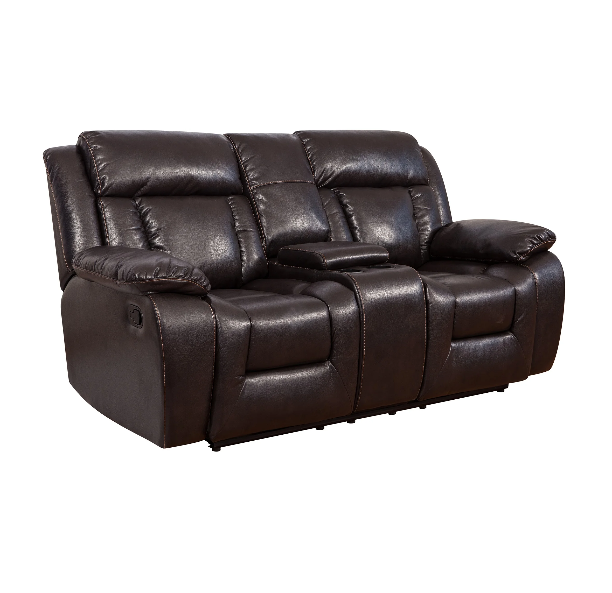 
Royal genuine Leather home cinema 2 seater couple recliner sofa 