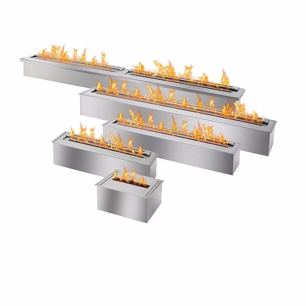 Inno living fire 1.2 M ethanol burner metal box fireplace