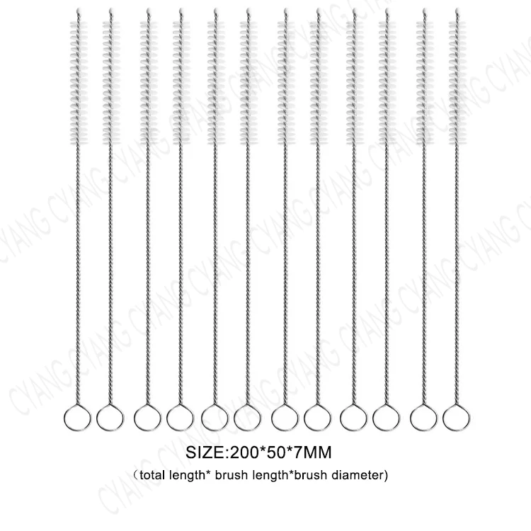 Customize 200mm Straw Brush Cleaner Cleaning Brushes for Straws