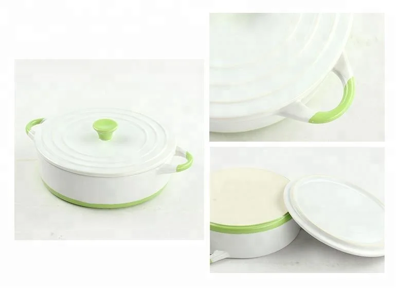 Printing Casserole Mini Cute Ceramic Casseroles Ceramic Plant Pot Stoneware Remekin Pots Set for Cooking Oevn Safe