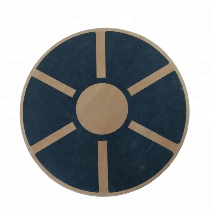 Wooden Balance Board, Wobble Board Training Physio 40cm Non-Slip Round Self Fitness Trainer Body Exercise Gym Sports Performance