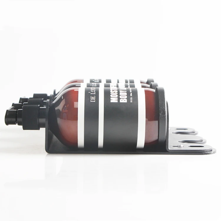 Hotel Shampoo Lotion Pump Bottle Wall Mounted Triple Liquid Hand Wash Shower Soap Dispenser