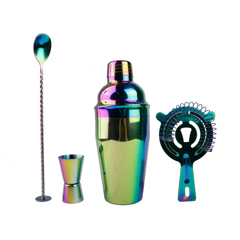 
Amazon Top Seller 2020 Bartender Kit Stainless Steel Shaker Bar Set 