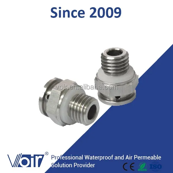 Stainless Steel M12*1.5 Metal Screw Breather Valve Auto Sensor Protective air Vent Plug