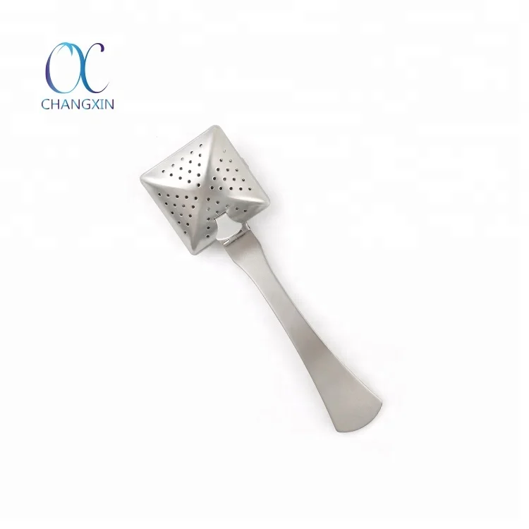 Square Shape Stainless Steel Tea Infuser Spoon Strainer Steeper