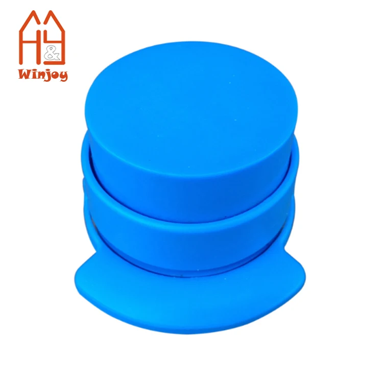 Transparent Office Stationery Promotion Round Staple-free Plastic Paper Stapler