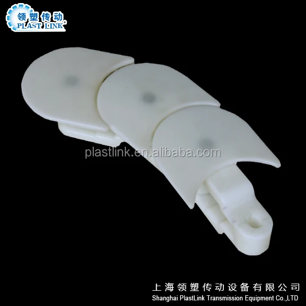 Plast Link 1080A sushi food assembly line 360 degree rotating plastic flex conveyor chain