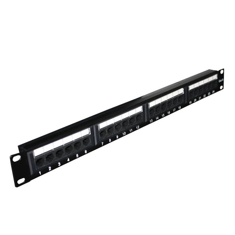 OEM 12 16 18 24 48 Competitive Price cat6 rj45 patch panel color code from WenZhou