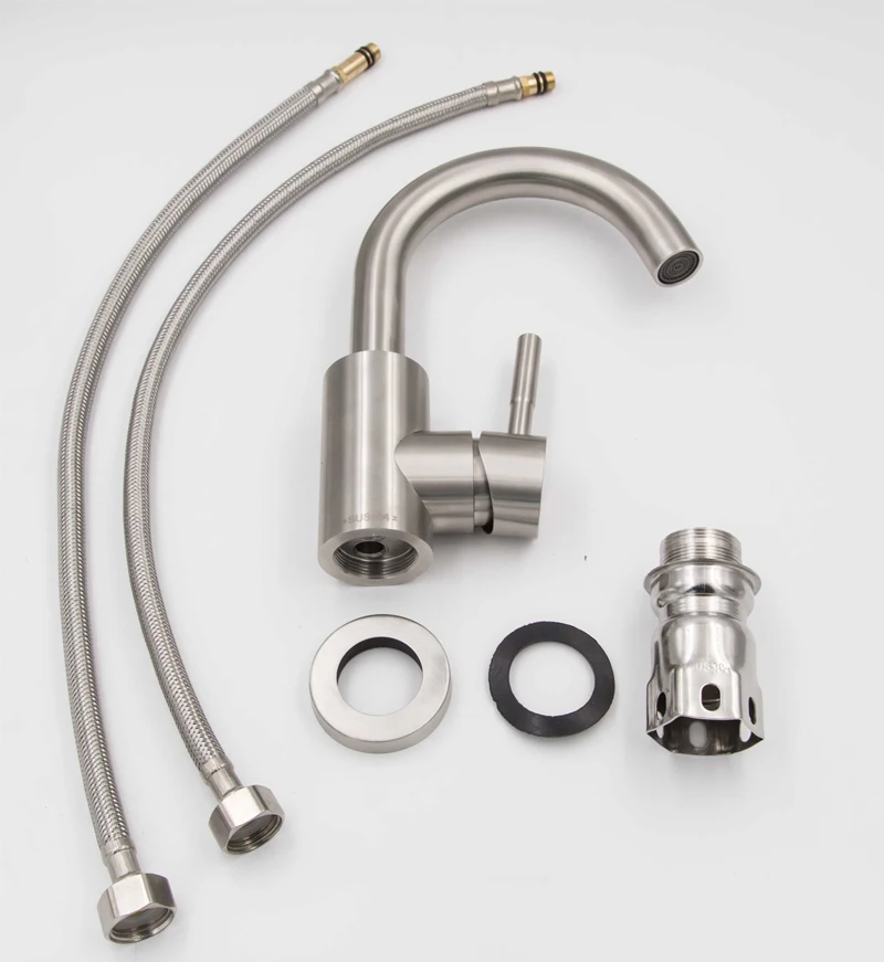 
Hot Selling 304 Stainless Steel kitchen faucet Mixer Taps water mixer tap 