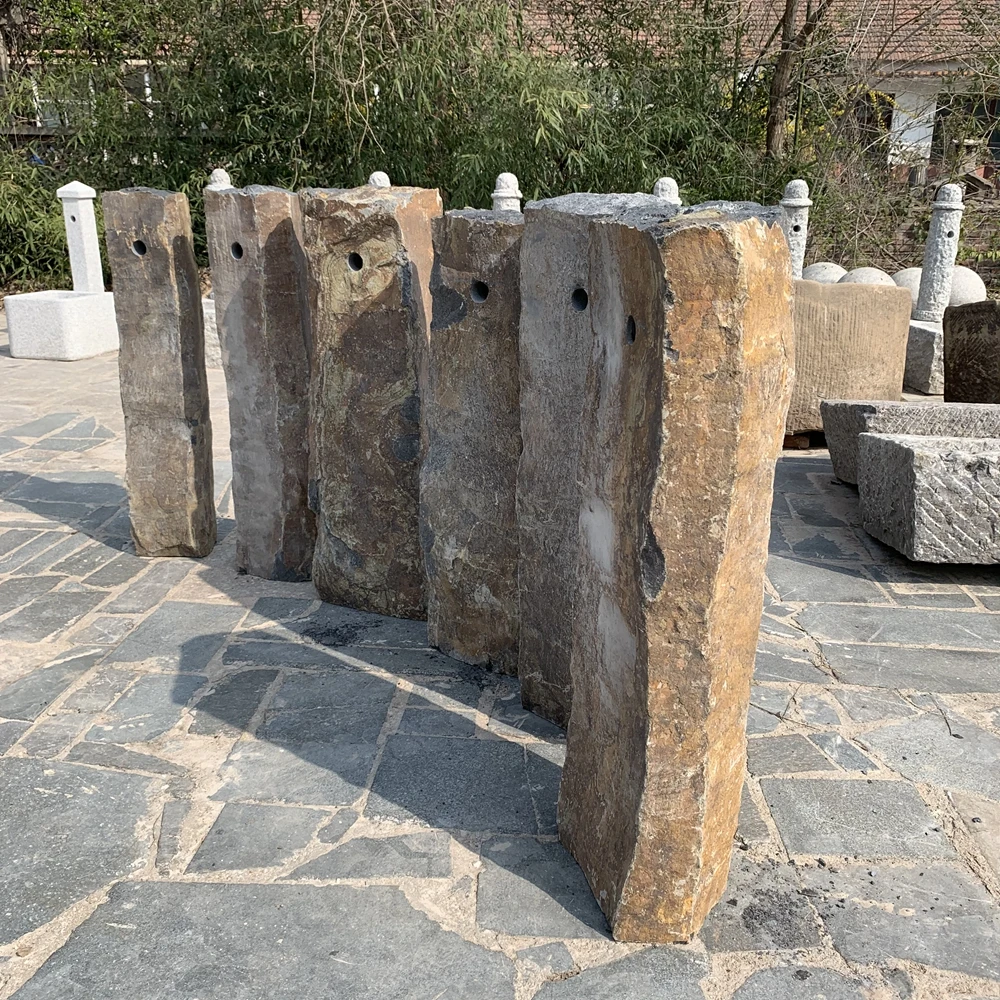 garden natural stone basalt water fountain for sale