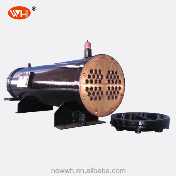 shell&tube type water-cooled condensers, ss tube and shell heat exchanger, ss water cool condenser 15 hp