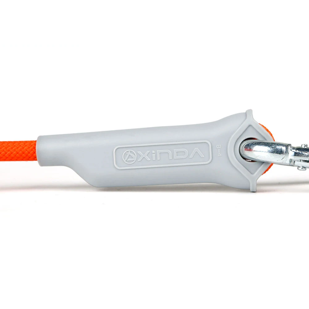 XINDA outdoor 9.5mm  climbing safety rope  with 2 pieces carabiners