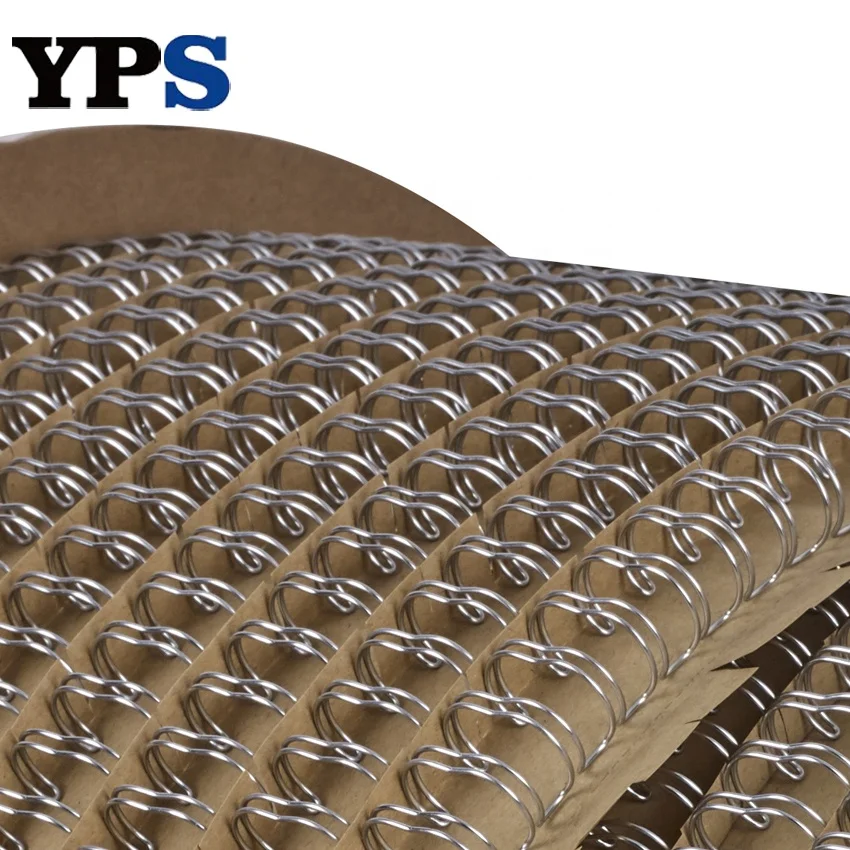 Nylon Coated Silver Color Office Supplies Double Loop  Binding Wire O Roll  Twin Wire Binding Spools