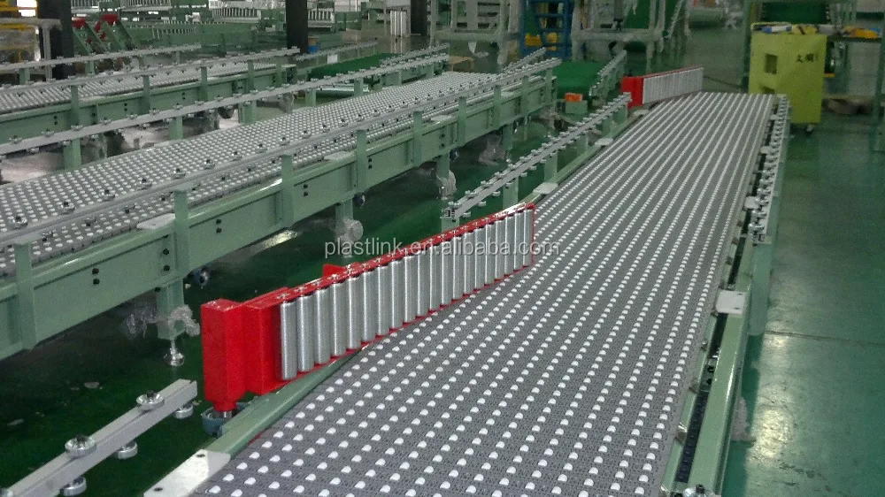 400 series Plastic Roller Top Modular Belt Flexible Universal Ball Conveyor Belt manufacturer