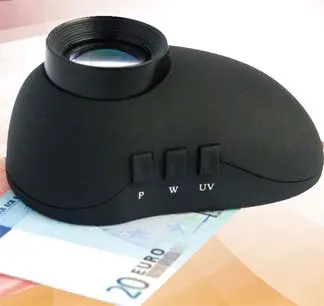 Illuminated Magnifier (UV&White Light) Document Detectors for banks ,police office and customs