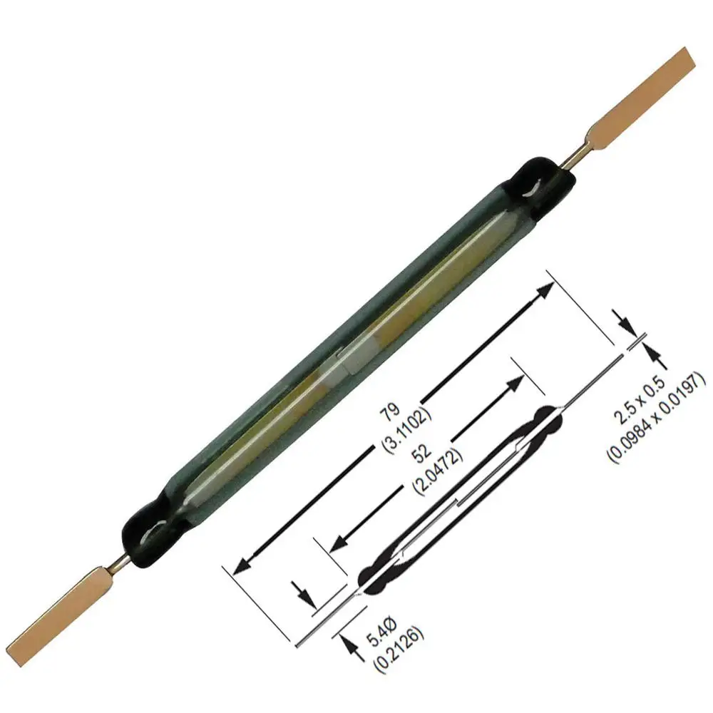 Высоковольтный/распашной 50 мм магнитный контактный стеклянный язычковый переключатель