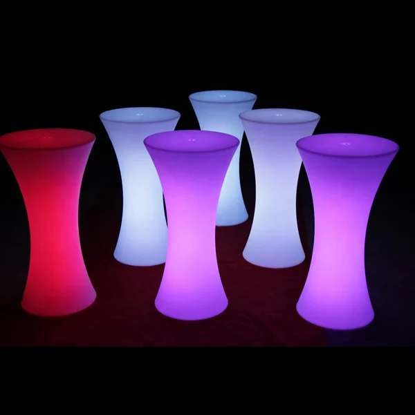 
Waterproof IP68 Led light up table and chair,led bar table,led wedding table for indoor and outdoor 