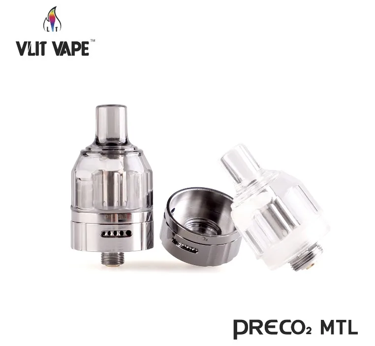
Best Selling Vlit Preco 2 MTL Tank for high Nico salts e cigarette vapor atomizer, Preco 2 MTL 