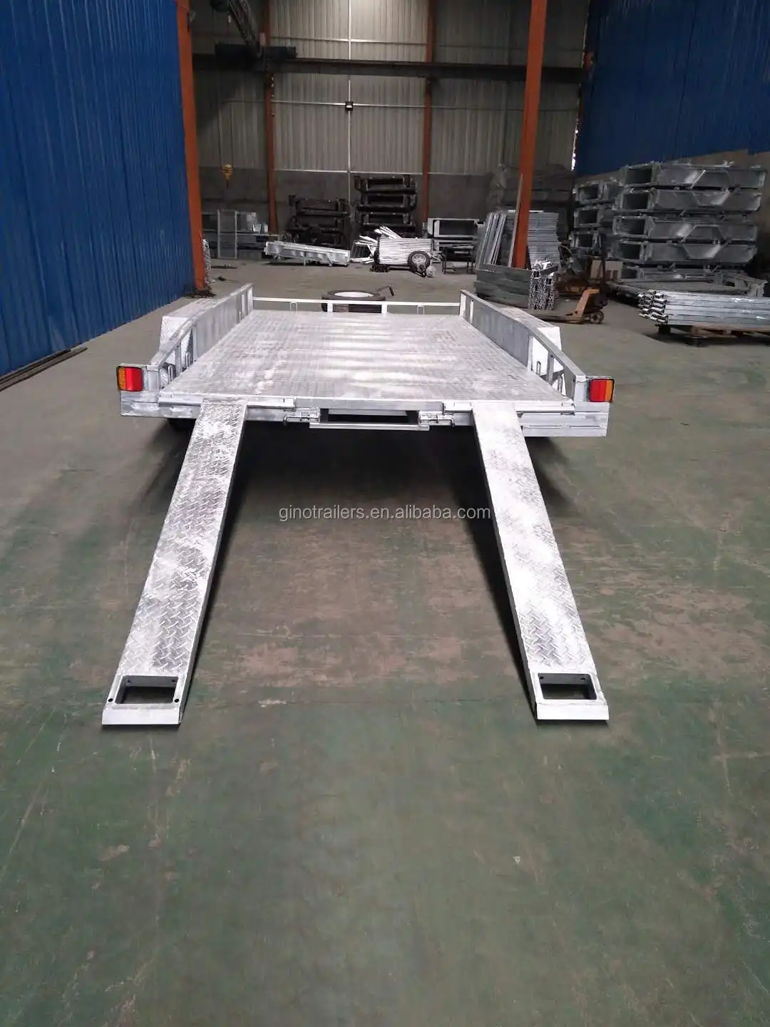 heavy duty aluminium car trailer with various size
