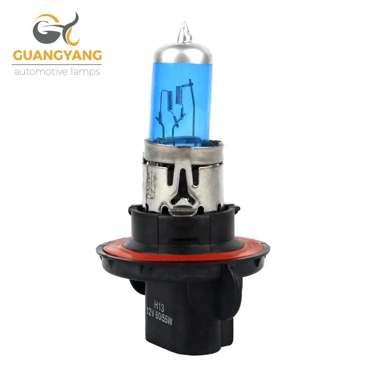 Factory h13 12v 60/55w super white blue car auto halogen bulb