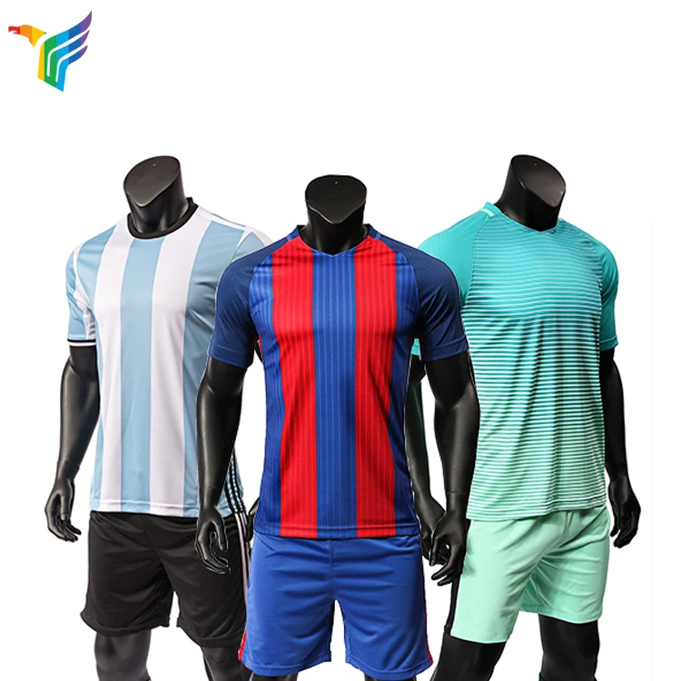 Cheap Print Pattern Sportswear Football Jersey New Model Soccer Uniform Set Football Club Shirts Customize  Soccer Team Wear