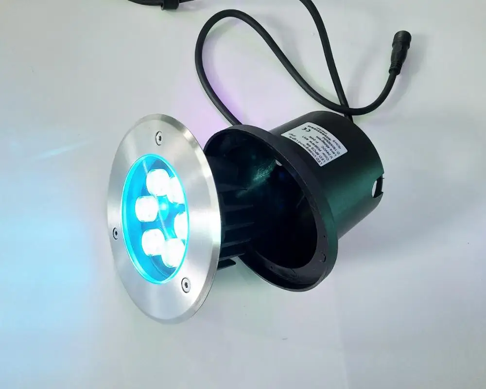 304 Stainless Steel IP67 Waterproof 18W RGB Led Underground Light DMX/WIFI/RF Control