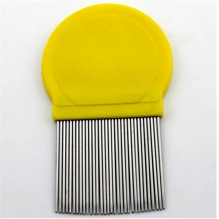 Stainless steel long needle fine toothed comb fleas removal lice combs