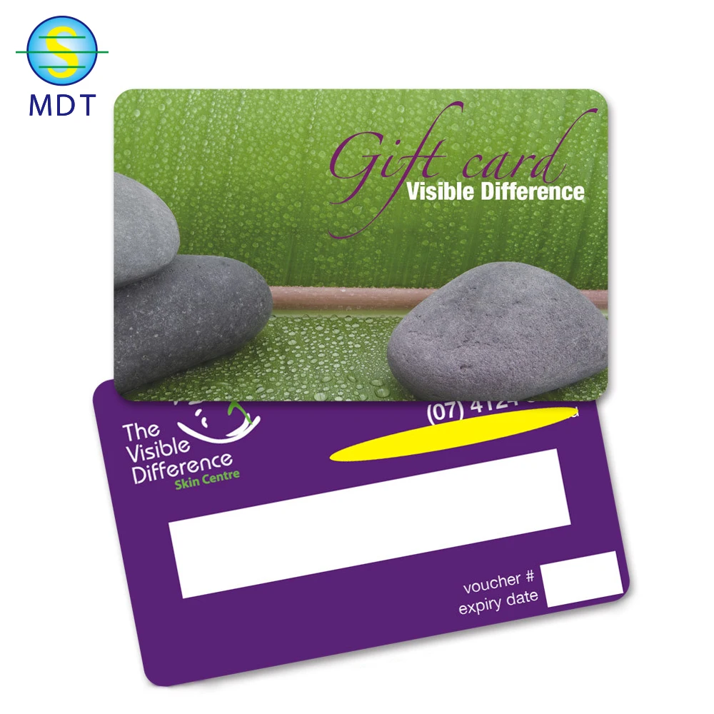 DU Plastic card printing glossy magnetic stripe loyalty card membership card