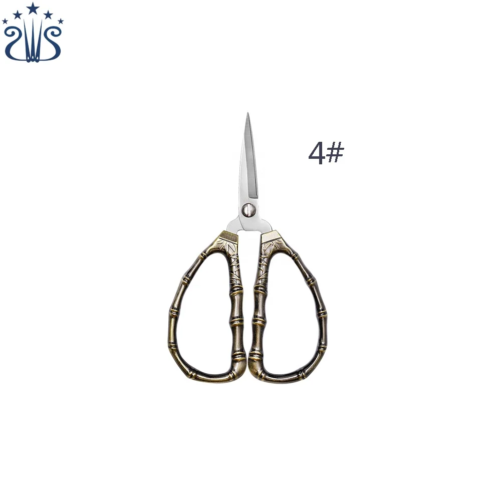 Bamboo Step by Step Stainless Steel Vintage Craft Scissors &Embroidery Scissors