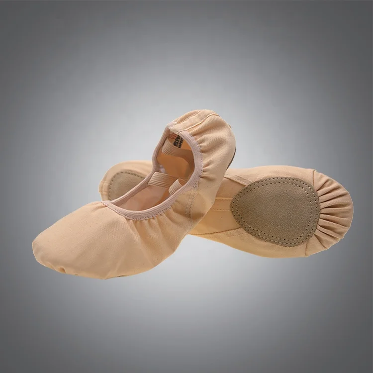S5032 foldable ballet slippers wholesale leather ballet shoes wide dance shoes chinese dance shoes