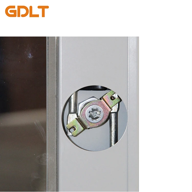 GDLT Office Steel  cabinet  with Glass Door Filing Cabinet school metal 2 door file cabinet