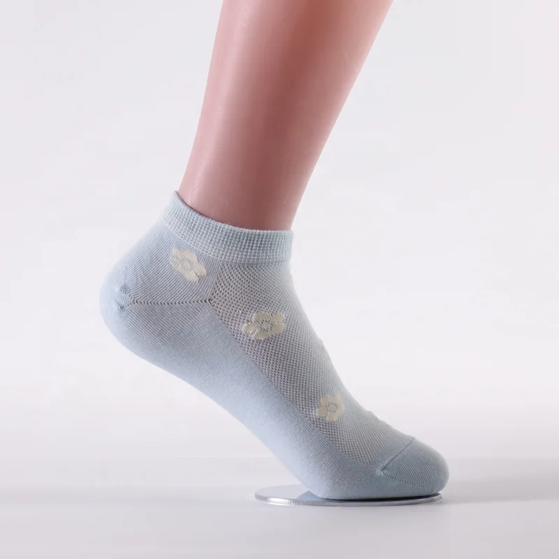 China factory cozy high quality jacquard lady cotton korean ankle woman socks